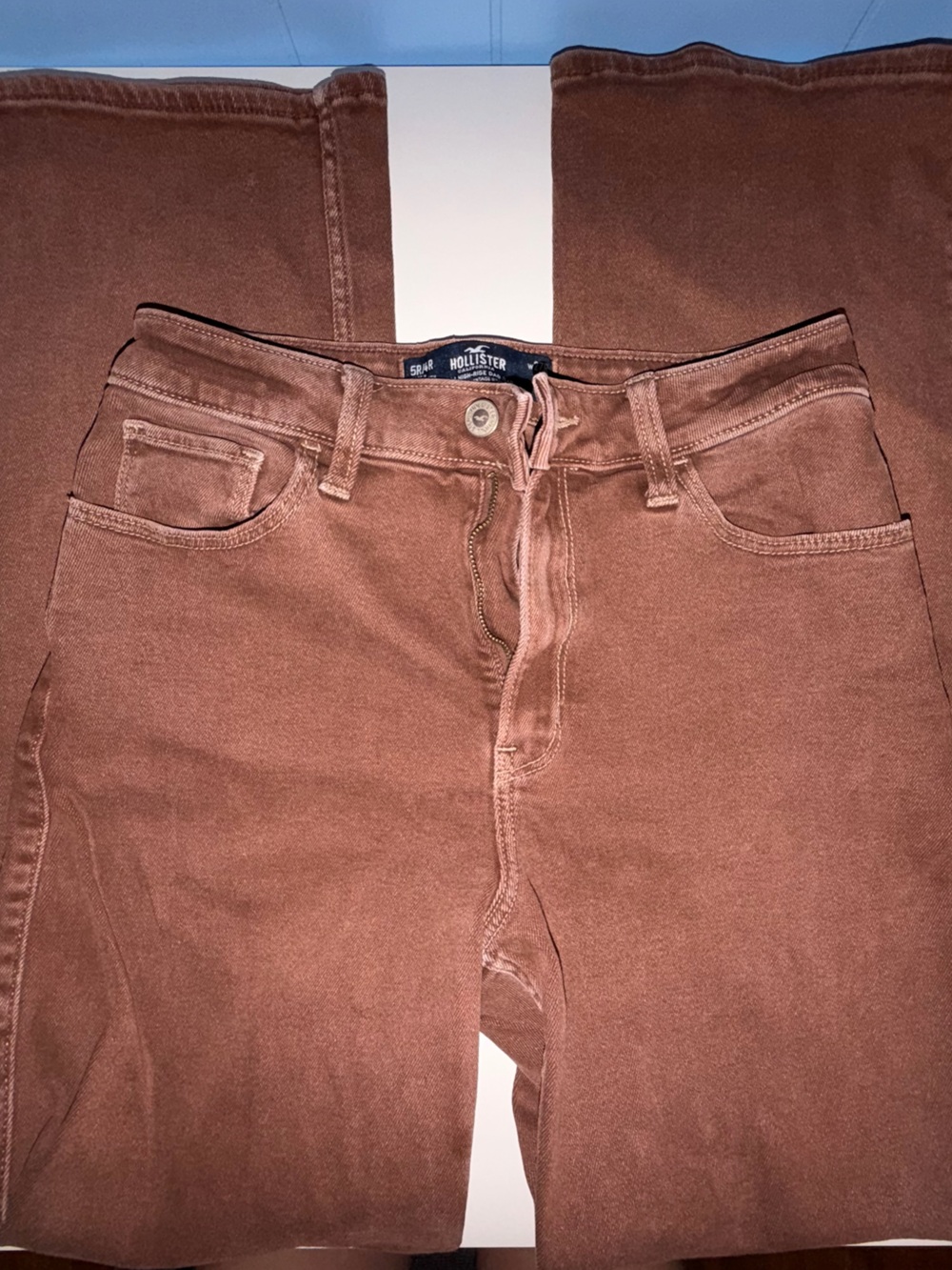Hollister Women's High Rise Brown Dad Jeans